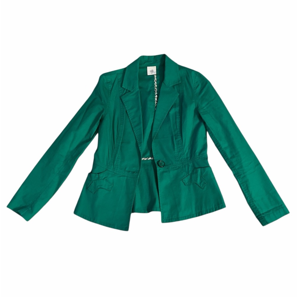 Cabi Women's Vibrant Green Blazer Jacket XS